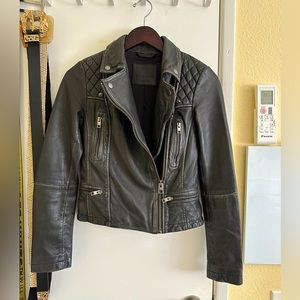 All Saint Biker leather jacket. Size 4